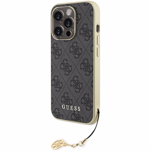 Guess GUHCP15LGF4GGR iPhone 15 Pro 6.1" gray/gray hardcase 4G Charms Collection