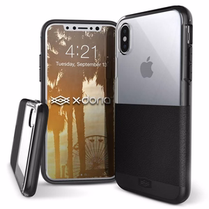X-Doria Dash Leather suojakuori laitteelle iPhone X, musta
