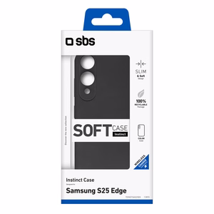 SBS Instinct Suojakuori Samsung Galaxy S25 Edge:lle - musta