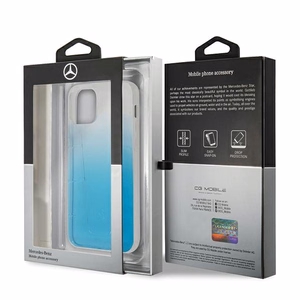 Mercedes Transparent Line -kotelo iPhone 12:lle / iPhone 12 Pro:lle - sininen