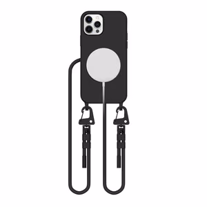 Tech-Protect MagNecklace MagSafe Suojakuori iPhone 12 / 12 Pro:lle - musta