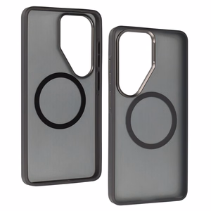 Liavec Soft Case Metal Frame Samsung Galaxy S26 Ultra:lle harmaa