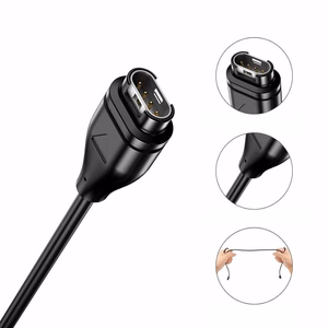 Tech-Protect MC04 UltraBoost USB-A -kaapeli Garmin-kellolle 1m - musta