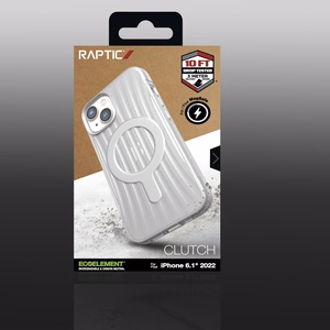 Raptic X-Doria Clutch Case iPhone 14 kanssa MagSafe takakansi läpinäkyvästä