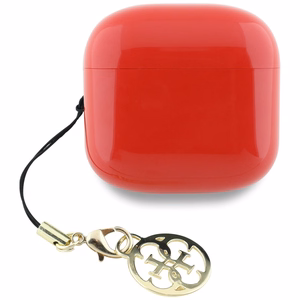 Guess Glossy Effect Printed Classic Logo & Charm TWS Kuulokkeet - punainen