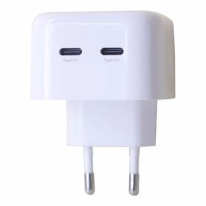 Seinälaturi MX THUNDER PD 35W, 2xUSB-C valkoinen