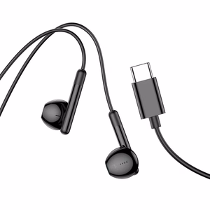 Hoco M93 langalliset nappikuulokkeet USB-C - musta