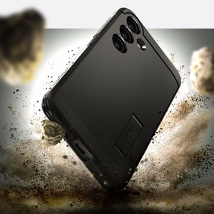 Spigen Tough Armor suojakuori Samsung Galaxy S24:lle musta