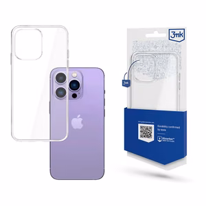 iPhone 14 Pro silikonikotelo 3mk Clear Case -sarjasta - läpinäkyvä - läpinäkyvä