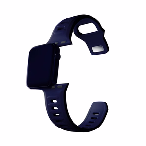 3mk-silikoniranneke Apple Watchille, 42/44/45/46/49 mm, merensininen, suuri koko
