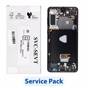 ServicePack LCD-näyttö SAMSUNG S21 Plus G996B GH82-27268A musta