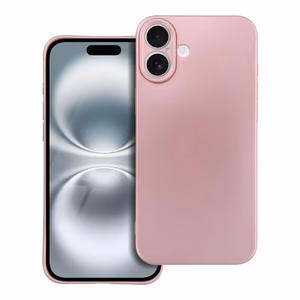 Metallinen Suojakuori iPhone 16 PLUS:lle vaaleanpunainen