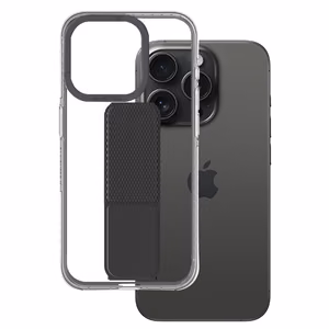 Amazing Thing Titan Pro Holder Suojakuori 10FT IP156.7PTHBK iPhone 15 Pro Max:lle musta jalustalla