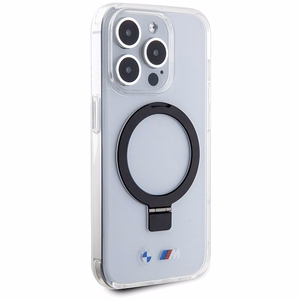 BMW Ring Stand M Collection MagSafe Suojakuori iPhone 15 Pro:lle - läpinäkyvä