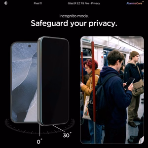 Spigen Glas.tR EZ Fit Pro HD 2 kpl yksityisyyttä suojaavia karkaistuja laseja Google Pixel 10 / 11 -malleille
