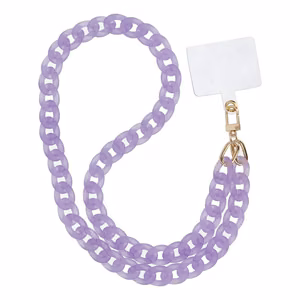 Panama Long phone lanyard, phone pendant / cord length 80cm (40cm in the loop) / neck - purple