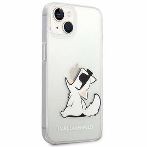 Karl Lagerfeld KLHCP14MCFNRC iPhone 14 Plus 6.7 "kovakotelo selkeä / läpinäkyvä Choupette Fun
