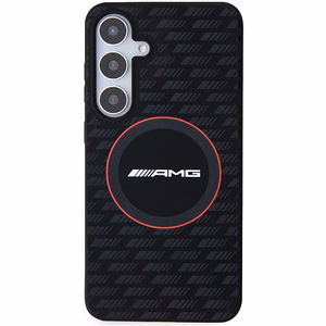AMG Silicone Carbon Pattern MagSafe suojakuori Samsung Galaxy S24+:lle - musta