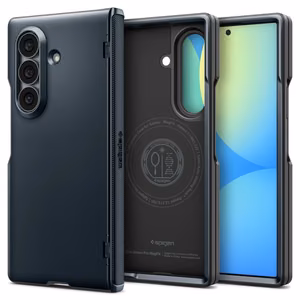 Spigen Slim Armor Pro MagSafe -suojakuori mallille Samsung Galaxy Z Fold 8 Ultra – tummanharmaa