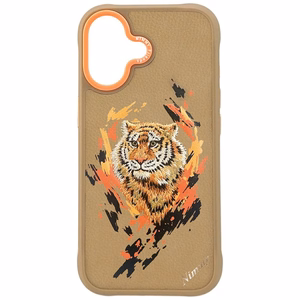 Nimmy Tiger MagSafe Suojakuori iPhone 17:lle - vaaleanruskea
