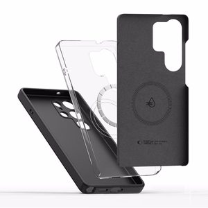 Tech-Protect Silicone MagSafe suojakuori Samsung Galaxy S26 Ultra:lle musta