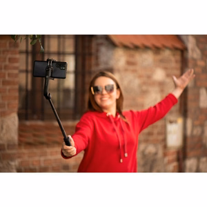 Forcell F-GRIP S70M selfiekepit langattomalla kaukosäätimellä + jalusta musta