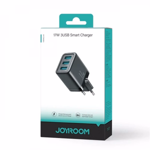 Charger Joyroom "JR-TCN02" Black 17W (3xUSB)