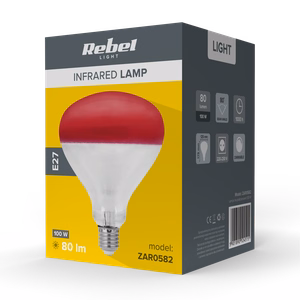 Rebel R125 -infrapunalamppu, 100 W, 220–240 V
