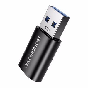 Borofone BV26B Sovitin USB:sta Type-C - musta