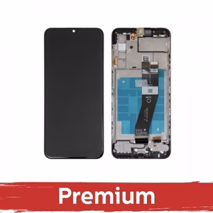 LCD Display Compatible With Samsung A037G A03s Black with Frame OEM