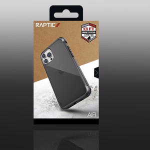 Raptic X-Doria Air Kotelo iPhone 14 Pro Max panssaroitu kansi musta