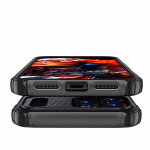 Hybrid Armor Suojakuori iPhone 17 Pro:lle - musta