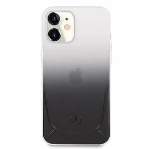 Mercedes Transparent Line -kotelo iPhone 12 mini - musta