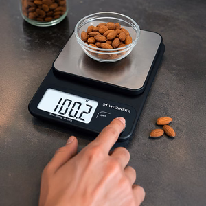 Wozinsky WAK-2252 keittiövaaka suurella LCD-näytöllä, enintään 5 kg – musta