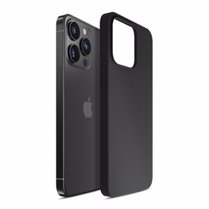 3mk Silikoninen Suojakuori iPhone 16 Pro:lle - Musta