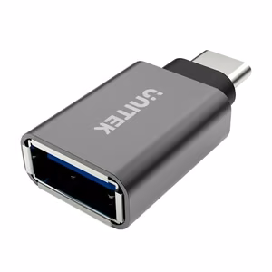 UNITEK Y-A025CGY kaapelin liitäntäsovitin USB Type-C USB Type-A Metallinen