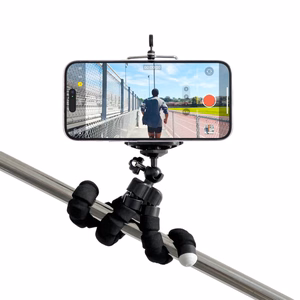 Taipuisa jalusta puhelimelle ja selfiekameralle