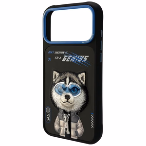 Nimmy Cool&Cute 2.0 Wolf -suojakuori iPhone 17 Pro Max - musta