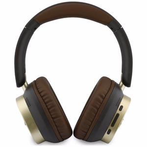 Wireless headphones Guess ENC Rectangle Metal Script brown