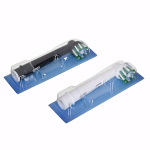 Oral-B Vitality Pro Duo – ladattava sähköhammasharja, 2 harjaspäätä, 3 puhdistustilaa, musta/sininen/valkoinen
