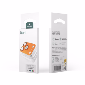 Etteri koko kameran linssisuoja iPhone 17 Pro Max:lle - oranssi
