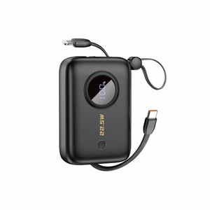 Power Bank Dudao "K14" Black 10000mAh (PD / QC3.0) +  Type-C / Lightning cable