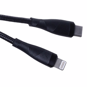 Maxlife MXUC-08 cable USB-C - Lightning 1,0 m 27W black nylon