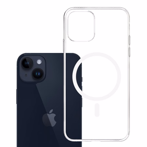 3mk Clear MagCase Suojakuori Apple iPhone 14 Plus:lle - läpinäkyvä
