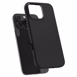Spigen Liquid Air T MagSafe Suojakuori iPhone 16 Pro Max:lle - matta musta