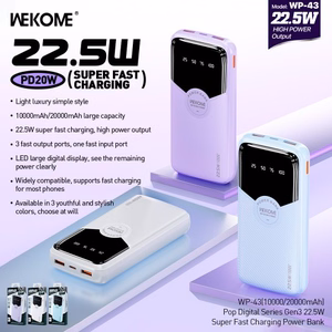 Power Bank WK Design "WP-43" Blue 20000mAh (22.5W)