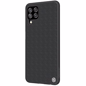 Nillkin Textured Case kestävä vahvistettu kotelo geelirunko ja nylon takaisin Samsung Galaxy A22 4G musta
