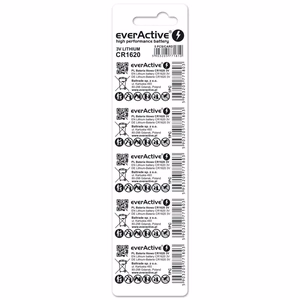 Litiumparisto mini everActive CR1620 5 kpl
