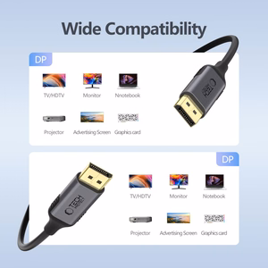 Tech-Protect UltraBoost DisplayPort - DisplayPort 1.4 4K 60Hz kaapeli 2m - musta