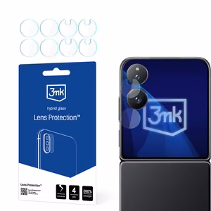 Hybridilasi 3mk Lens Protection kameran linssille Xiaomi Mix Flip (etupuoli)